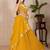 Yellow Color Embroidery With Multi Thread & Sequence Work Fox Georgette Lahenga Choli Set