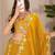 Yellow Color Embroidery With Multi Thread & Sequence Work Fox Georgette Lahenga Choli Set