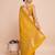 Yellow woven embellished pure silk banarasi saree with blouse