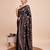 Black woven embellished pure silk banarasi saree with blouse