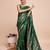 Green woven embellished pure silk banarasi saree with blouse