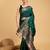 Green woven embellished pure silk banarasi saree with blouse
