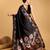Black woven embellished pure silk banarasi saree with blouse