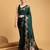 Green woven embellished pure silk banarasi saree with blouse