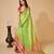 Parrot green woven self design cotton silk kota doria saree with blouse