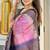 Soft tussar silk sarees with beautiful digital print with tassels