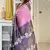 Soft tussar silk sarees with beautiful digital print with tassels