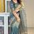 Soft tussar silk sarees with beautiful digital print with tassels