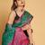 Rama woven self design embellished pure silk patola saree with blouse