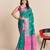 Rama woven self design embellished pure silk patola saree with blouse