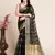 Black woven self design kota doria kota doria saree with blouse