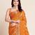 Light orange woven self design kota doria kota doria saree with blouse