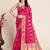 Pink woven self design kota doria kota doria saree with blouse