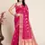 Pink woven self design kota doria kota doria saree with blouse