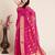 Pink woven self design kota doria kota doria saree with blouse