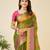 Mehendi woven self design kota doria kota doria saree with blouse