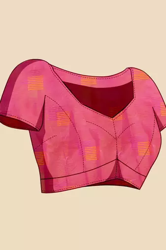 Mehendi woven self design kota doria kota doria saree with blouse