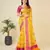 Yellow woven self design kota doria kota doria saree with blouse