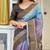 Soft tussar silk sarees with beautiful digital print with tassels