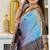 Soft tussar silk sarees with beautiful digital print with tassels