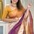 Soft tussar silk sarees with beautiful digital print with tassels