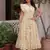 Cream cotton with embroidered work stitched kurti for women