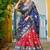 Blue Color Print Work Jacquard Lehanga Choli Set