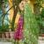 Green Color Print Work Jacquard Lehanga Choli Set