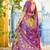 Violet Color Print Work Jacquard Lehanga Choli Set