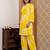 Women Yellow Printed Kurta Pant Set | Stylish Straight Kurti with Palazzo Set |  Ethnic Wear for Women 