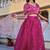 Pink Color Embroidery With Zari Thread & Sequence Work Silk Lehanga Choli Set  