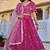 Pink Color Embroidery With Zari Thread & Sequence Work Silk Lehanga Choli Set  