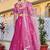 Pink Color Embroidery With Zari Thread & Sequence Work Silk Lehanga Choli Set  