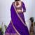 Purple color Embroidery With Multi Thread & Sequence Work Silk Lehanga Choli Set