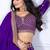 Purple color Embroidery With Multi Thread & Sequence Work Silk Lehanga Choli Set