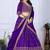 Purple color Embroidery With Multi Thread & Sequence Work Silk Lehanga Choli Set