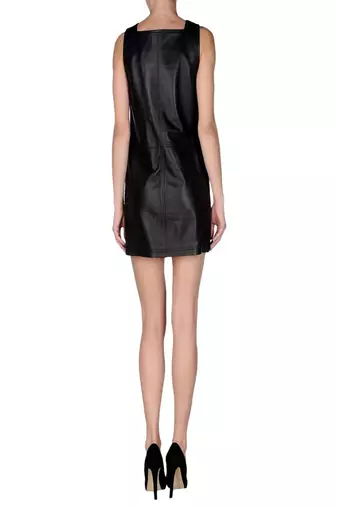 men's napa mini leather dress sleeveless cut