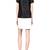 Genuine lambskin leather dress women’s black & white real leather dress