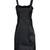 Genuine lambskin leather bodycon sleeveless strap dress