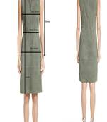 women’s black real leather sleeveless zip-up mini dress with belt