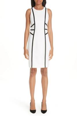 women's white lambskin leather dress classic zip up style 1