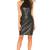 Women’s lambskin leather dress halter neck bodycon women dress