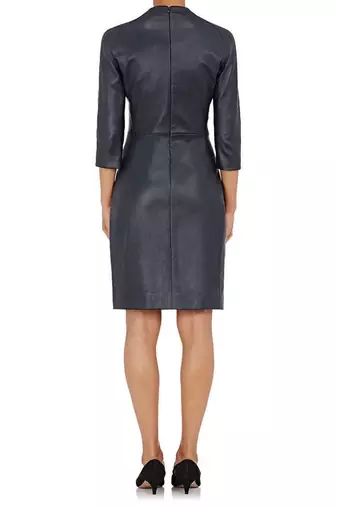 women's genuine lambskin leather dress classic zip up style