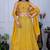 Yellow color Embroidery With Multi Thread & Sequence Work  Fox Georgette Lehanaga Choli Set