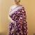 Wine soft silk blend banarasi jacuard work designer party wear saree with unstitched blouse piece