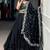 Classy Black Thread Work Organza Festive Wear Lehenga Choli
