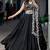 Classy Black Thread Work Organza Festive Wear Lehenga Choli