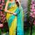 Yellow rama soft silk blend banarasi jacuard work designer party wear saree with unstitched blouse piece