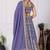Lavender color Embroidery With Multi Thread & Sequence Work  Fox Georgette Lehanga Choli Set