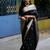 Black soft silk blend banarasi jacuard work designer party wear saree with unstitched blouse piece